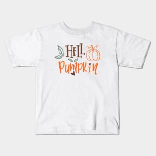 hello pumpkin Kids T-Shirt